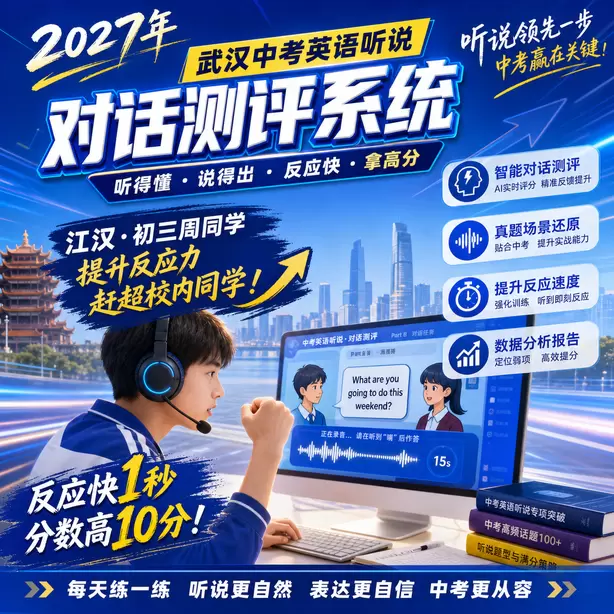 武汉中考英语人机对话替换同义词扣分吗江汉&middot;初三周同学（提升反应力，赶超校内同学）